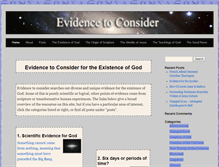 Tablet Screenshot of evidencetoconsider.com